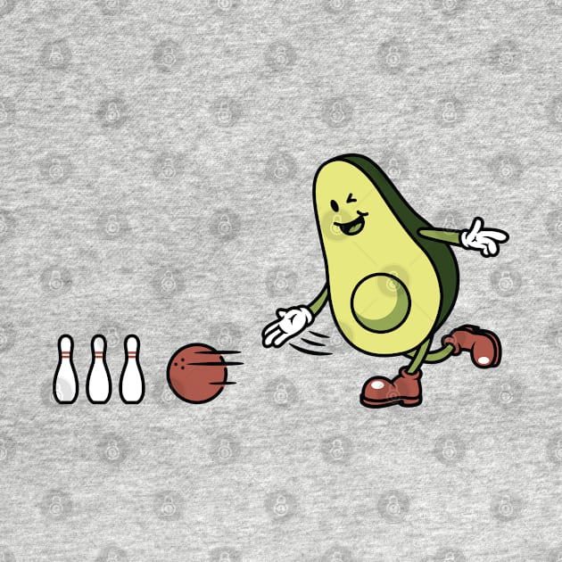 Avocado Playing Bowling by quilimo